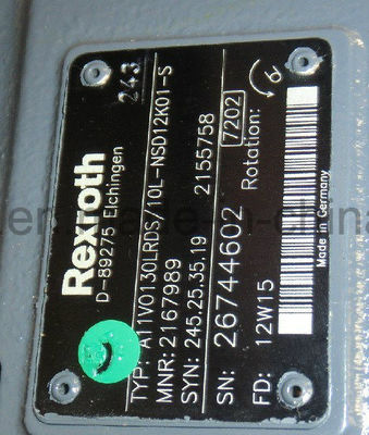 Pompa a pistoni idraulica della serie A11vlo130rds per la perforazione rotativa con olio A4VG28-B